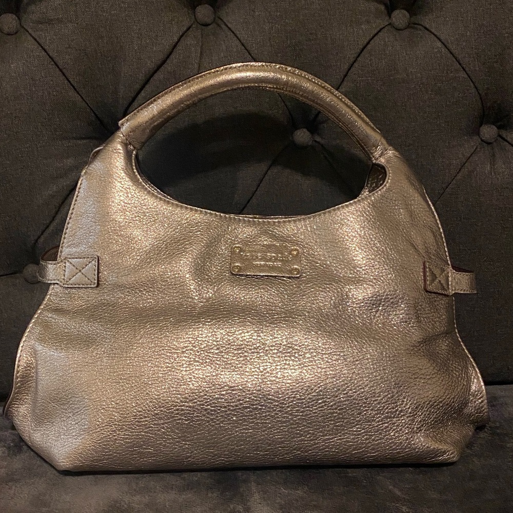 🔥Kate Spade NWOT gorgeous Gold Metallic satchel bag!